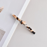 Nouvelle Collection : Barrette Française Personnalisée à Nœud Papillon Imprimé Léopard 10,5 CM pour Femmes et Filles – Accessoire de Mode pour Cheveux Fins