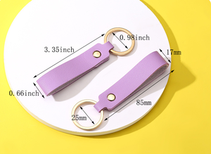 Llavero de Cuero PU Personalizado Promocional, Regalo de Moda para Dueños de Automóviles, Llavero en Blanco para Grabado Personalizado - Product Image 5