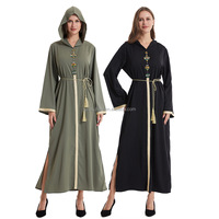 Nouvelle tenue musulmane malaise indonésienne pour femmes, jupe tendance, chemisier à manches longues avec motif floral, dentelle ajourée, tissu crêpe