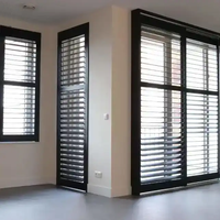 Volets persiennes horizontaux modernes en alliage d'aluminium pour appartements, avec fonction de remontée et de descente automatiques, vente en gros