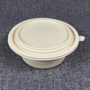 G12 Potongan 15% 500 1000 1250 1500 Ml Biodegradable Pakai Tepung Jagung Pati Jagung Salad Sup Anjing dengan Tutup - Product Image 5