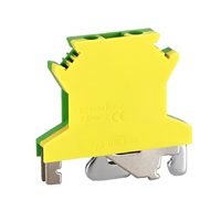 Connecteur de mise à la terre en nylon PA66 à visser, borniers de rail DIN avec contact en laiton pour panneau de commande, pied PE