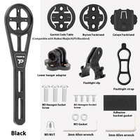 TOOPRE Support de lampe d'extension de guidon intégré Accessoires de base de caméra de sport incurvés pour support d'ordinateur de vélo
