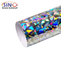 Vinilo de Corte Gráfico Holográfico Láser Arcoíris Cromado SINO