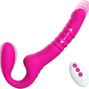 Vibratore a Doppia Testa per Lesbiche, Super Potente, Retrattile, Telecomandato Wireless, Giocattolo Sessuale Indossabile - Product Image 5