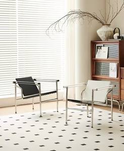 <span class=keywords><strong>Fauteuil</strong></span> moderne en acier inoxydable de style ancien pour chambre à coucher ou <span class=keywords><strong>petit</strong></span> appartement en bois et métal pour les loisirs - Product Image 4