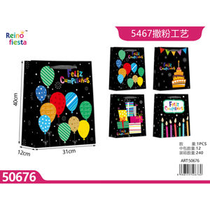 Sacchetti regalo colorati per feste di compleanno palloncini e torte per feste - Product Image 1