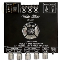 AS21 2.1 Channel TPA3255 Digital Amplifier Board Module, Bass Tone, 220W*2, 350W