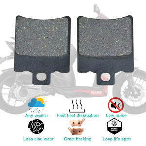 Plaquettes de frein à disque pour Honda SH Scoopy50 APRILIA Mojito Scarabeo <span class=keywords><strong>SR</strong></span> 50 <span class=keywords><strong>Yamaha</strong></span> BWS CW Aerox BENELLI Velvet <span class=keywords><strong>250</strong></span> 125 400 Dusk - Product Image 4