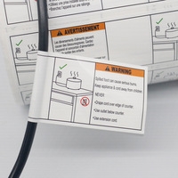 Étiquettes de sécurité certifiées UL817/UL969 pour cordon d'alimentation PGIS2, autocollants PET imperméables