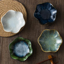 Grosir keramik kecil makanan ringan piring celup kreatif bunga dan pola tanaman untuk Pesta Hotel restoran dan rumah - Product Image 2