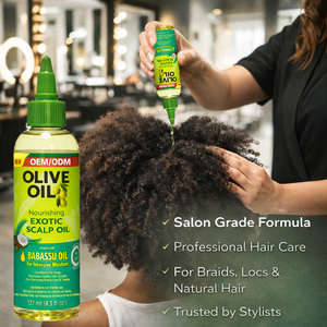 Aceite de Oliva OEM ODM, Aceite de Babassu, Aceite Exótico para el Crecimiento del Cabello Afro, Cuidado Nutritivo del Cuero Cabelludo, Sin Escamas, Sin Acumulaciones, 127 ml - Product Image 6