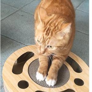 Rascador para Gatos Tipo Bola con Campana, Rascador Grande para Uñas, Juguete Giratorio para Mascotas, Suministros para Gatos, Juguete Multifuncional para Rascar - Product Image 6