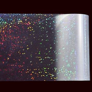 330mm*200m Soft 3D Hologram Transparent PET BOPP Hot Thermal Lamination Film Roll Broken Glass Holographic Transparency <b>Computer</b> - Product Image 5