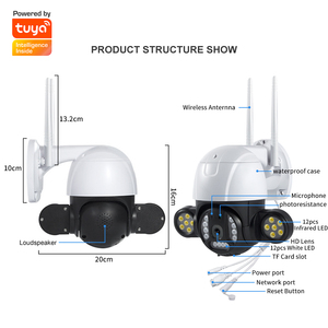 Cámara Tuya de 2MP, compatible con Alexa y asistente de <span class=keywords><strong>Google</strong></span>, Smart <span class=keywords><strong>Home</strong></span>, WIFI, a todo Color - Product Image 4