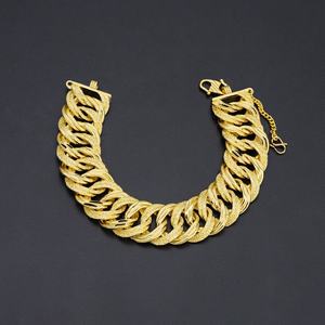 Jxx New Arrival Dubai Fashion Design 24k Gold Plated Brass Bracelet Zircon Stone Wholesalers Bracelet <b>Bangles</b> - Product Image 4