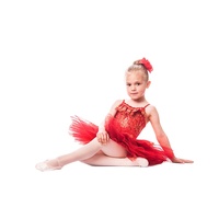 Robe de tutu de danse de ballet pour bébé fille de Noël rouge mignonne, robe de tutu pour le 1er anniversaire