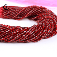Zhe Ying gros 2mm 3mm facettes hydro cristal perles Siam rouge rubis perles rondelle verre cristal perles pour la fabrication de bijoux