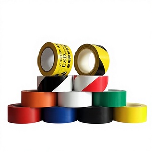 Manufacturer Custom PVC Floor Warning <b>Tape</b> Rubber Adhesive Yellow-Black Zebra Design for Warehouse Workshop Floor Management - Product Image 1