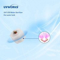 Stérilisateur d'eau UVWORKS UVC avec noyau de lampe remplaçable, pratique pour l'entretien quotidien des réservoirs d'eau de petite et moyenne taille