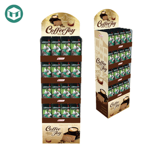 Vật liệu có thể tái chế các tông sóng 3 tầng hiển thị thực phẩm đứng lắp ráp dễ dàng ISO9001 chứng nhận chất lượng cao tùy chỉnh - Product Image 3