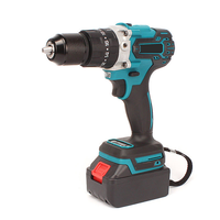 Perceuse électrique classique bleue 21V Max, qualité industrielle, sans balais, double vitesse, mandrin métallique à cliquet 13mm, performance fiable, OEM