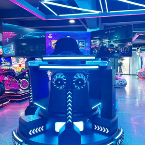 Nuovo Simulatore di Corse con <span class=keywords><strong>3</strong></span> Gradi di Libertà, <span class=keywords><strong>3</strong></span> Schermi, Auto da Corsa in Metallo con Effetto di Rotazione a 360 Gradi per Parchi Avventura - Product Image 4