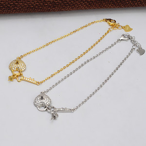 Pulsera de Plata S925 con Forma de Corazón y Cuerda, 5.5-6.5 mm, Accesorios para DIY, Serie 509, Elegantes Pulseras y Brazaletes de Perlas - Product Image 1