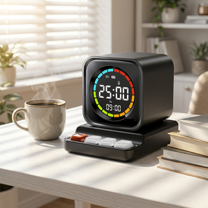 Temporizador Pomodoro Ticktime TK3, Cubo con Ajustes Preestablecidos de 5/10/30/60 Minutos, Cuenta Regresiva Personalizada, Cronómetro, 3 Alarmas, Vibración Silenciosa, Batería Recargable - Product Image 2