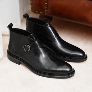 Botas de Trabajo para Hombre, de Cáñamo, con Cordones, Impermeables, Antideslizantes, Estilo Inglés Vintage, con Suela de Goma Cosida a Mano Goodyear - Product Image 2