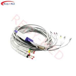 Fabrikant Medische Accessoires Bananenholter <span class=keywords><strong>10</strong></span> Lood Ecg <span class=keywords><strong>Ekg</strong></span> Kabels - Product Image 3
