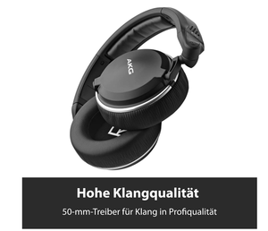 หูฟังมอนิเตอร์แบบปิด <span class=keywords><strong>AKG</strong></span> <span class=keywords><strong>Pro</strong></span> Audio K182 ระดับมืออาชีพ ดีไซน์ครอบหู พร้อมแผ่นรองหูฟังแบบถอดเปลี่ยนได้ ความไวสูง ขนาด 50 มม. - Product Image 3