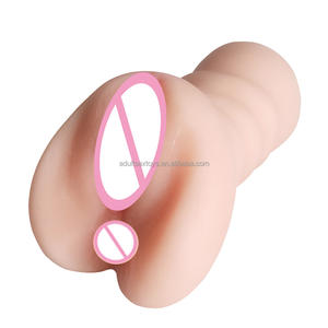 <span class=keywords><strong>2</strong></span> In 1 Realistische Vaginal & Anus Pussy Spielzeug für Männer Tragbare realistische Tasche Pussy männliche Mastur bator - Product Image 3
