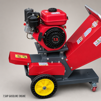 Nouvelle Hacheuse à Fourrage sur Chariot 168 7.0HP avec Démarrage Manuel, Roue en Acier, Mobile, pour Ensileuse, Hacheuse d'Herbe, Usage Agricole, Capacité 1 Tonne/Heure