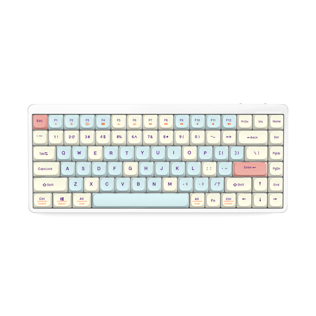 XK31B PCTENK New Mechanical Gaming Projection Keyboard Outemu/Gateron Switches RGB Backlit Wireless BT/2.4G/Wired USB Type-C