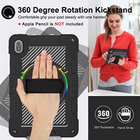 Meilleures ventes 360 °   Étui de protection robuste pour tablette avec béquille rotative, sangle d'épaule et de main pour Huawei Matepad Se 11" 2024