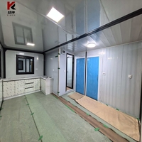 Maison conteneur extensible de luxe 20ft 30ft, villa préfabriquée avec salle de bain et chambre, hébergement modulaire pour séjour hôtelier