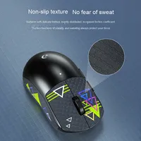 Autocollants en PVC pour souris de jeu sans fil avec fonction antidérapante et anti-sueur "Dog Shit King" Design spécial