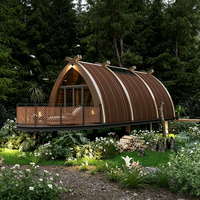 Capsule spatiale préfabriquée moderne, design exquis, maison modulaire mobile, pod de glamping de luxe étanche, vente en gros usine