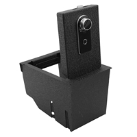 Boîte de rangement sécurisée pour console centrale avec accoudoir pour Mazda CX-30 2020-2026, serrure à empreinte digitale avec clé de secours, en acier robuste, rangement dissimulé