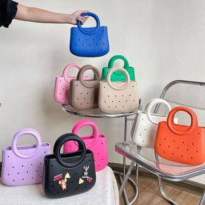 Bolso de playa EVA de color sólido con agujeros, impermeable, para almacenamiento, a la moda, hueco, para viaje - Product Image 2