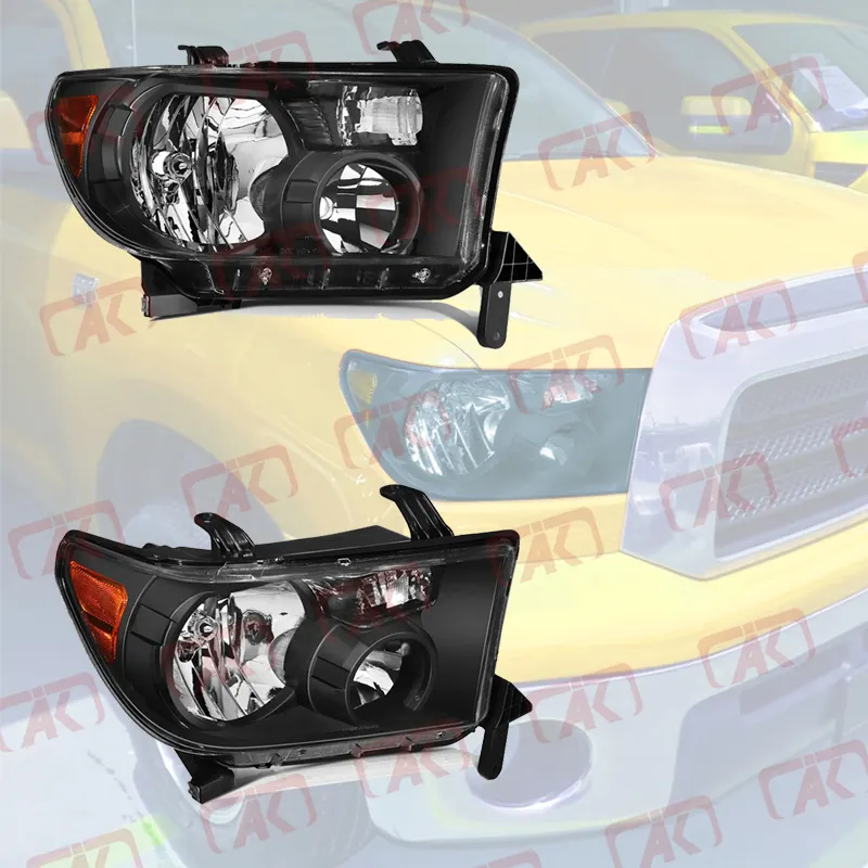 Phares de lampe frontale fumés clairs pour Toyota Tundra 2007 2008 2009 2010 2011 2012 2013 2014/2008-2017 Sequoia