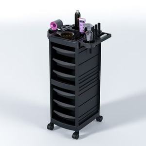 Chariot de salon de beauté à 4 roues, directement de l'usine, pour salon, cuisine, hôtel, salle de bain, salle de sport - Plastique durable - Product Image 1