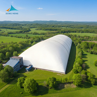Couverture de dôme pneumatique en PVC moderne, durable et de haute qualité, imperméable et ignifuge, garantie 5 ans, pour garage, abri, école, terrains de sport extérieurs
