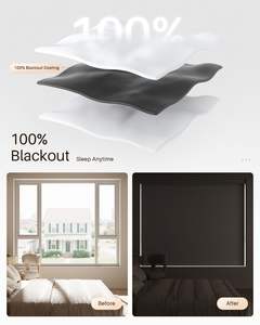 Stores à enrouleur motorisés intelligents élégants et commerciaux, coupe-vent, automatiques, en tissu <span class=keywords><strong>occultant</strong></span> pour fenêtres - Product Image 5