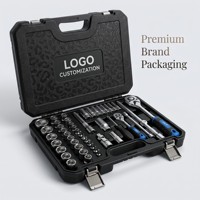 Ensemble d'outils de mécanicien professionnel de 108 pièces, clé à douille combinée, tournevis, cliquet, kit d'outils à main, acier au chrome vanadium