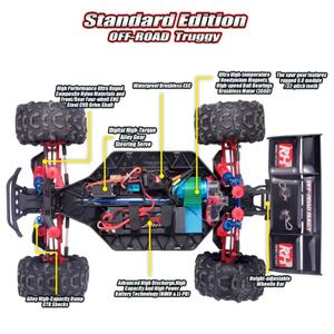 SJY-8065 1/8 Brushless Truggy Truck EVO-R Scale Electronic 4WD 2.4G Rc Cars Hobby <b>Radio</b> Control Off-road 4x4 Car - Product Image 5