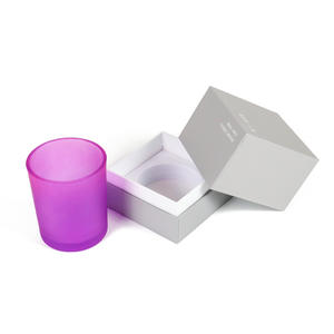 Embalaje cuadrado de cartón rígido de lujo, logotipo personalizado en relieve, cajas de velas de papel blanco y negro con tapa de tarro de Oz vacía, juego al por mayor - Product Image 4