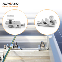UISOLAR Vente en gros d'accessoires de montage solaire en acier inoxydable anodisé, kit de clips de mise à la terre pour panneaux photovoltaïques, service 25 ans