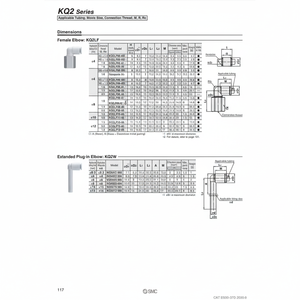 ชิ้นส่วนนิวเมติกส์ KQ2LF12-03A นิวเมติก - Product Image 1